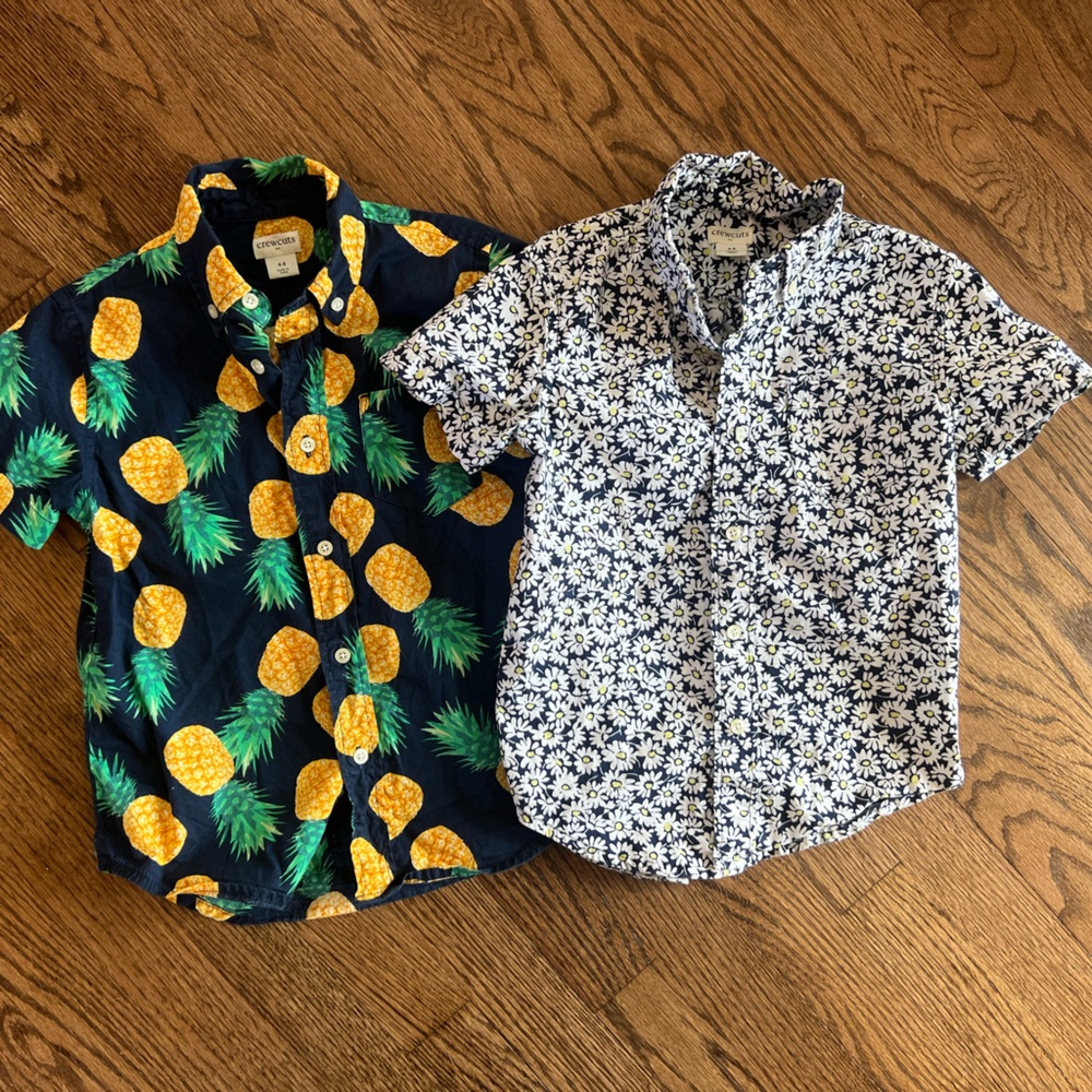 J.Crew Pineapple and Floral Print Shirts